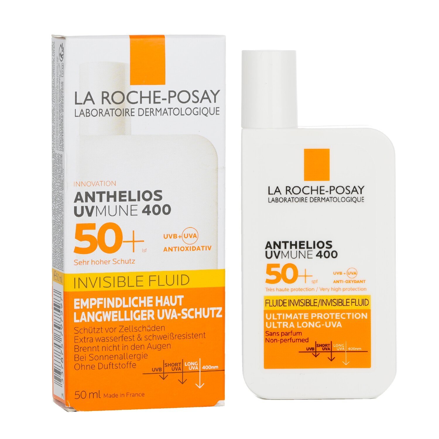 La Roche Posay Anthelios UVMune 400 Invisible Fluid Facial Sunscreen SPF50 50ML