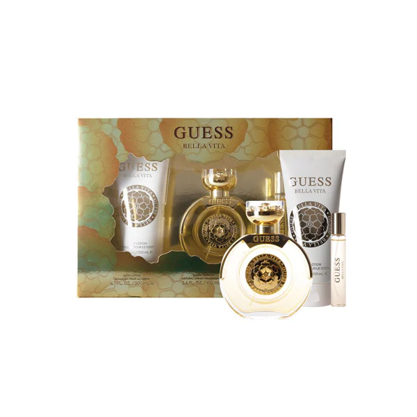 GuessBellaVitaEaudeParfum100ml3PieceSet Guess Bella Vita 3 pc Woman Gift Set EDP 100 ML
