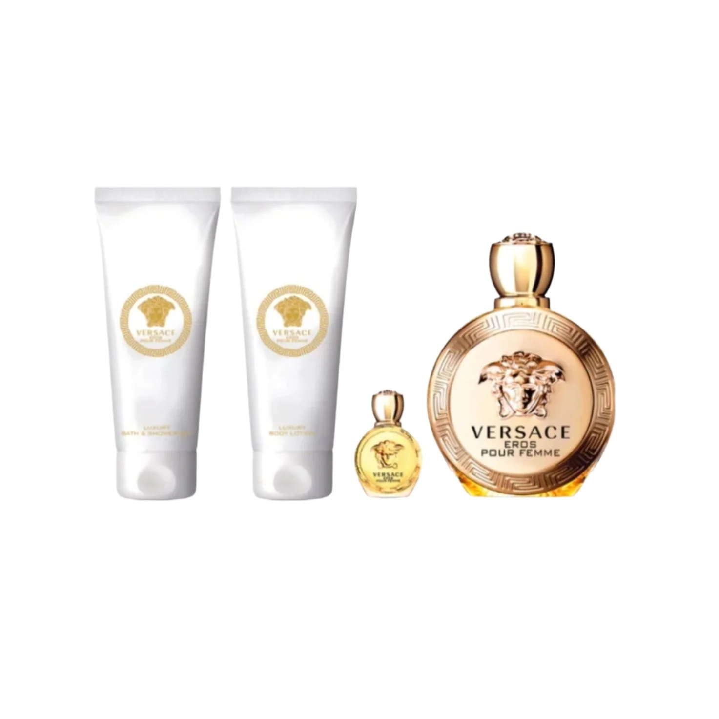 Versace Eros Natural Eau De Parfum 100ML 4-Pieces Gift Set For Woman