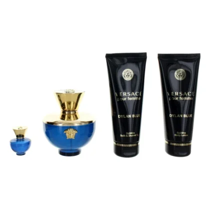 Versace Pour Homme Dylan Blue For Men Set EDT 50ml + Aftershave Balm 50ml + Perfumed Bath & Shower Gel