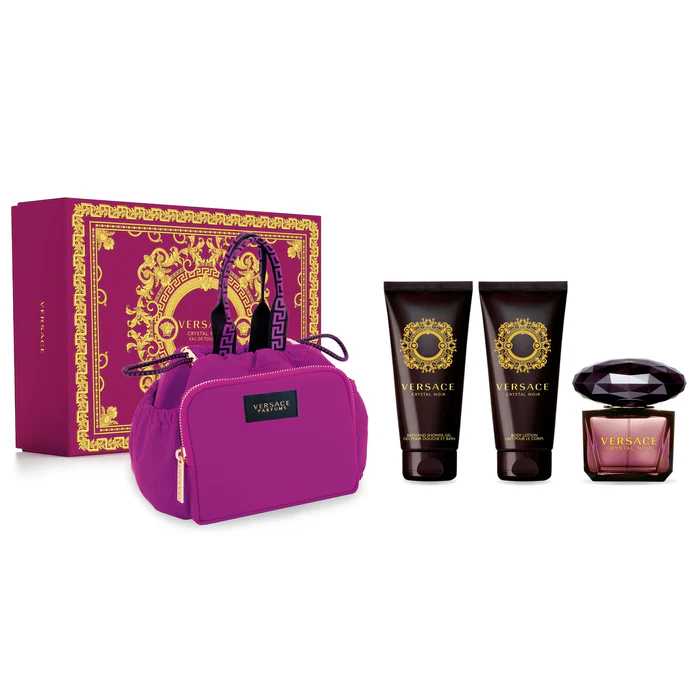 Versace Crystal Noir EDT 100 ML (4 Piece Gift Set Woman)